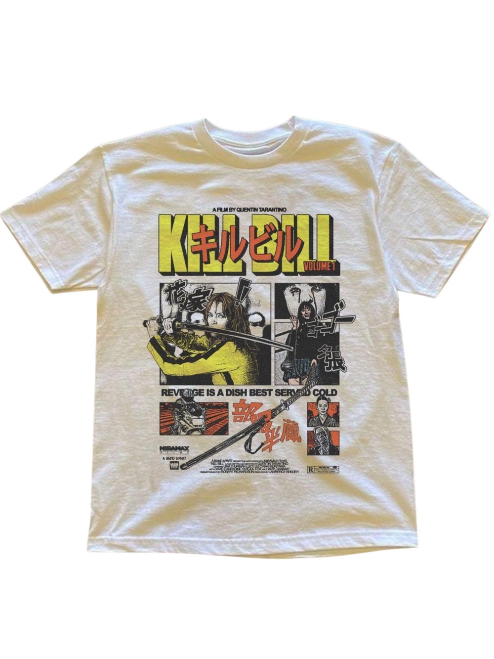 Gildan Volume 1 Graphic Tee - White/Yellow